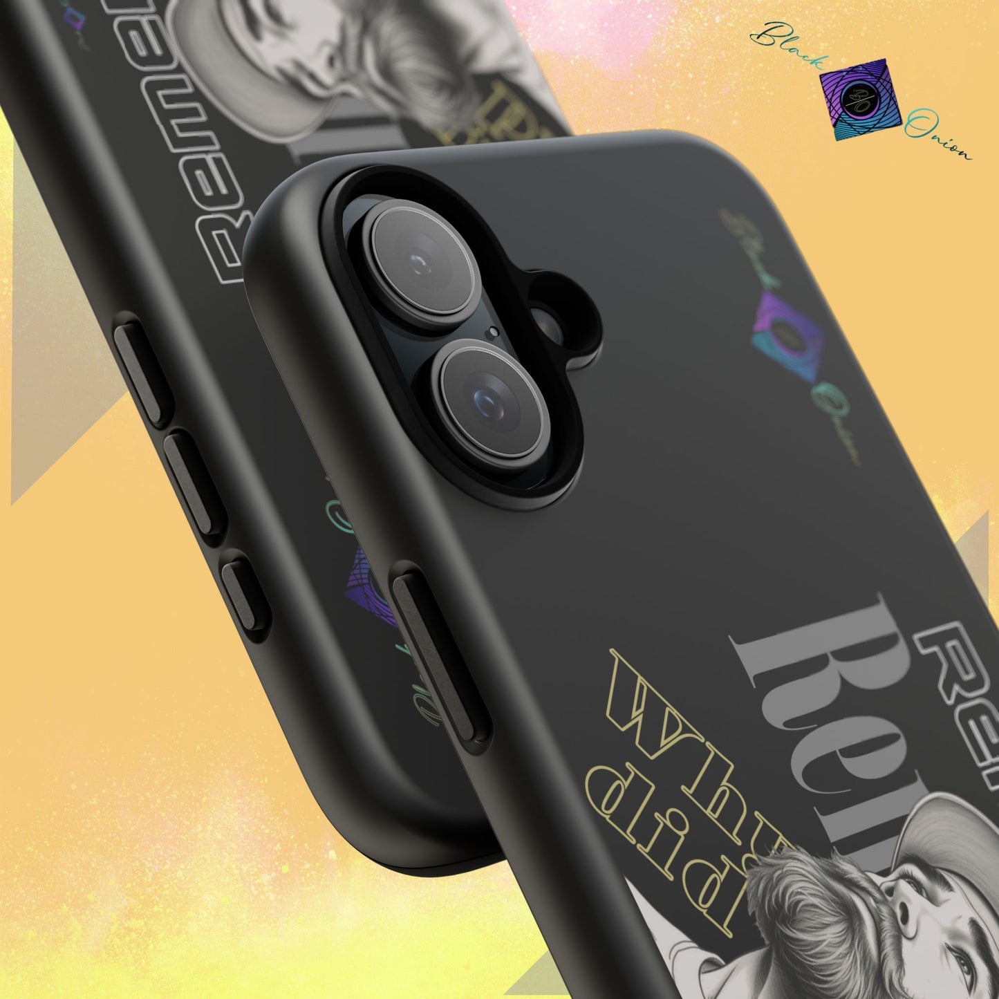 BlackOnion Brand New Phone Case - with Motivational Workout Motif’Remember ‘💪🔥🫵