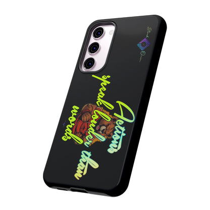 BlackOnion Brand New Phone Case - with Motivational Workout Motif ‘Actions speak lauder ‘💪🔥🫵