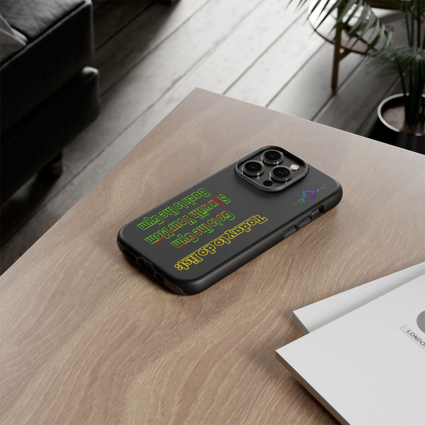 BlackOnion Brand New Phone Case - with Motivational Workout Motif’Today To Do List V2 ‘💪🔥🫵
