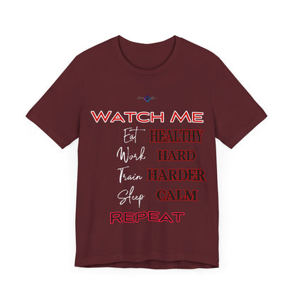 BlackOnion "Watch Me" T-Shirt with Workout Motif V3  💪🔥
