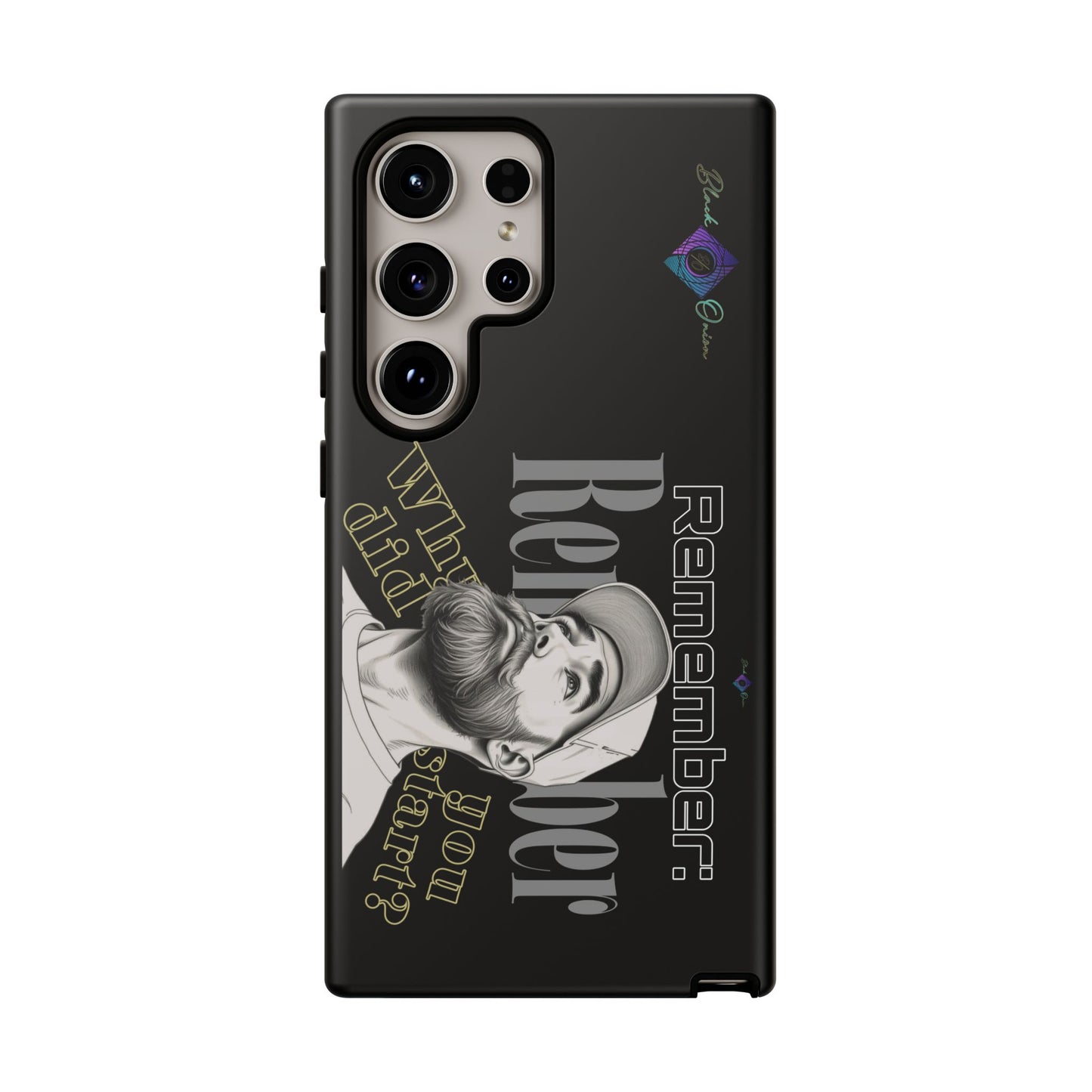 BlackOnion Brand New Phone Case - with Motivational Workout Motif’Remember ‘💪🔥🫵