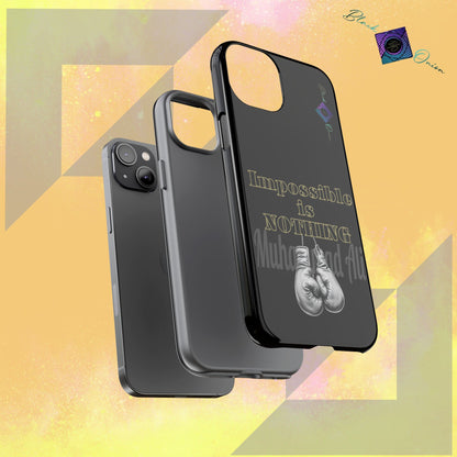 BlackOnion Brand New Phone Case - with Motivational Workout Motif ’Impossible ‘💪🔥🫵