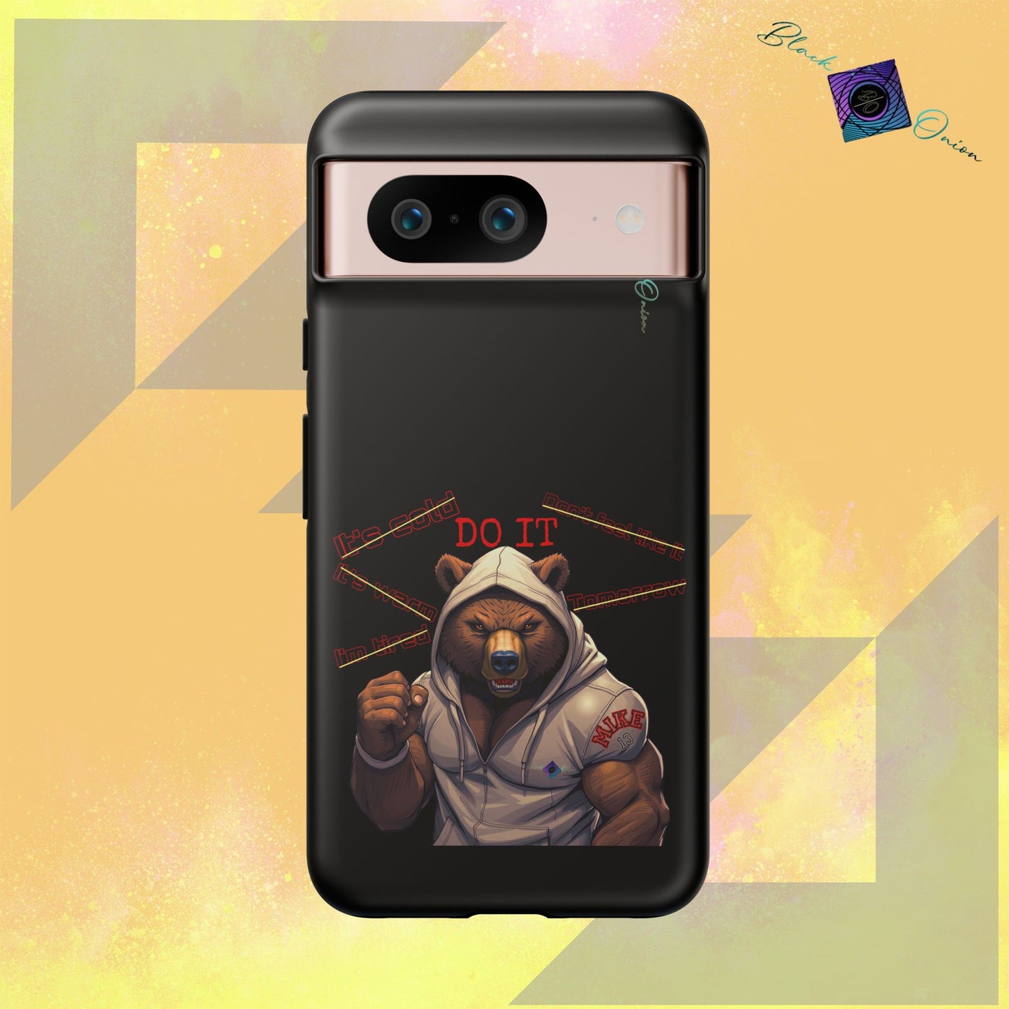 BlackOnion Brand New Phone Case - with Motivational Workout Motif’Do it ‘💪🔥🫵