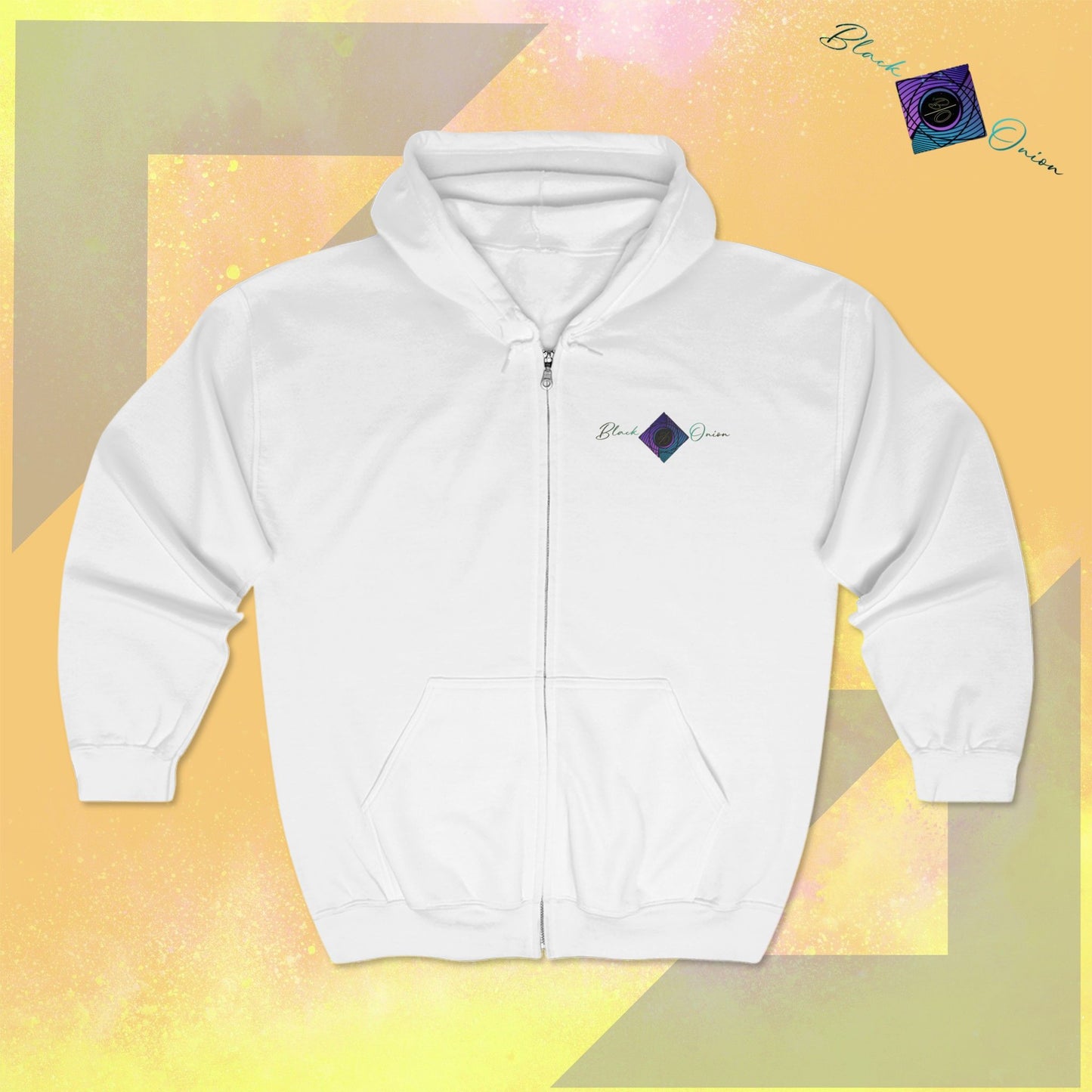 BlackOnion Heavy Blend Zip Hoodie for Ladies -‘ Kerek popsi ‘💋💯🌸