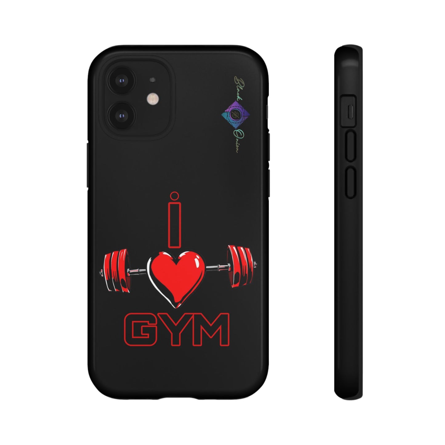 BlackOnion Brand New Phone Case - with Motivational Workout Motif’I Love Gym ‘💪🔥🫵