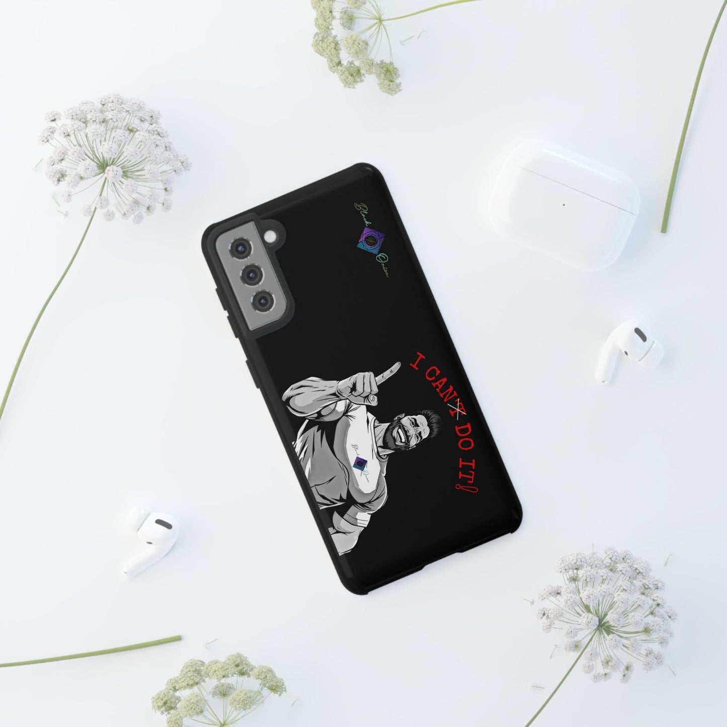 BlackOnion Brand New Phone Case - with Motivational Workout Motif’I Can Do It ‘💪🔥🫵
