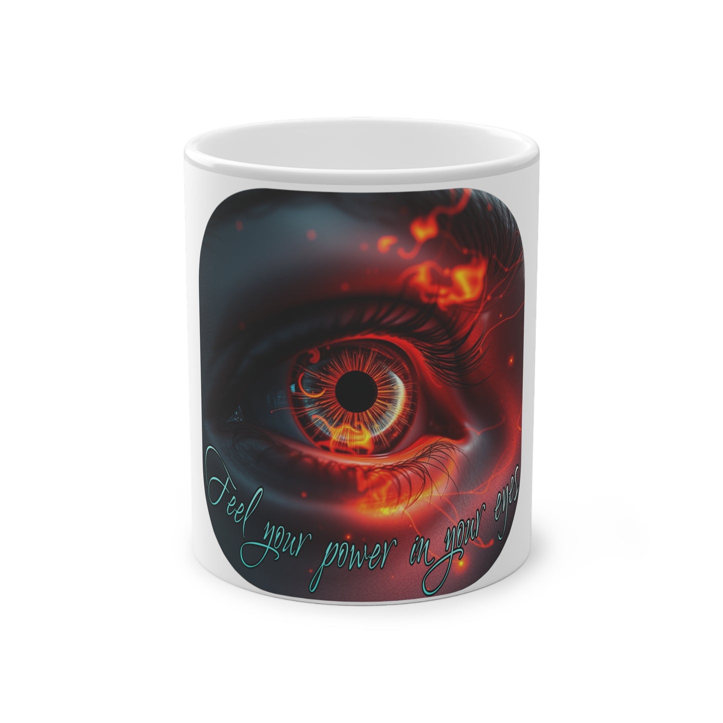 BlackOnion Color Changing Mug with Workout Motif ‘Feel your power ’ 💪🔥🫵