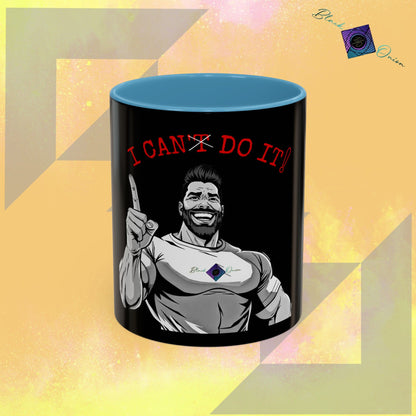 BlackOnion Coffee Mug 2 with Workout Motif ‘I Can Do It V2’🫵🔥💪