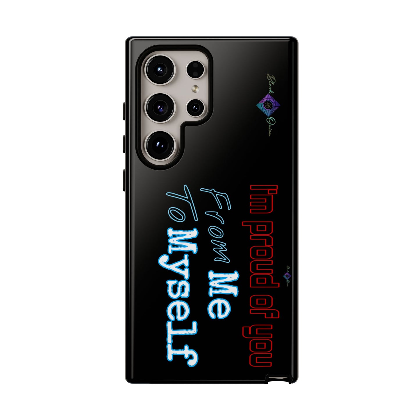 BlackOnion Brand New Phone Case - with Motivational Workout Motif’I’m proud of you ‘💪🔥🫵