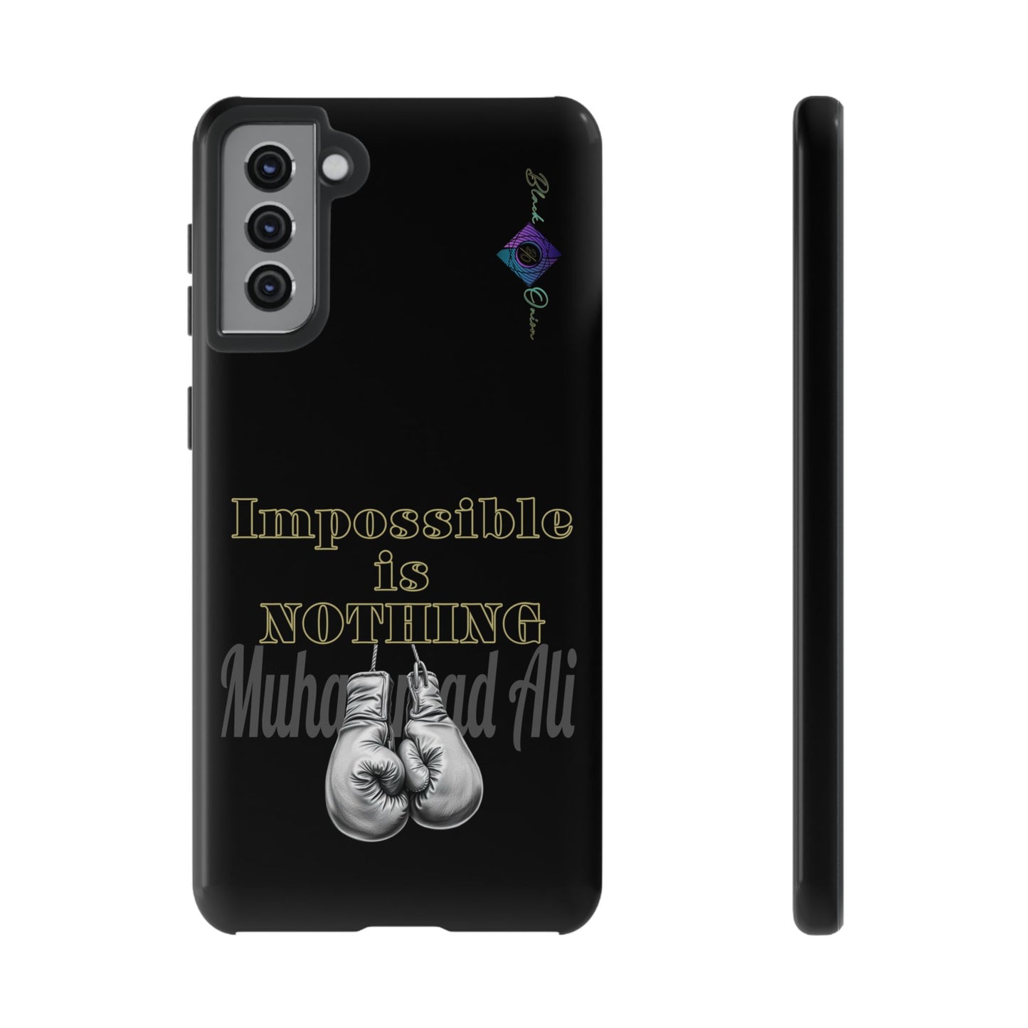 BlackOnion Brand New Phone Case - with Motivational Workout Motif ’Impossible ‘💪🔥🫵