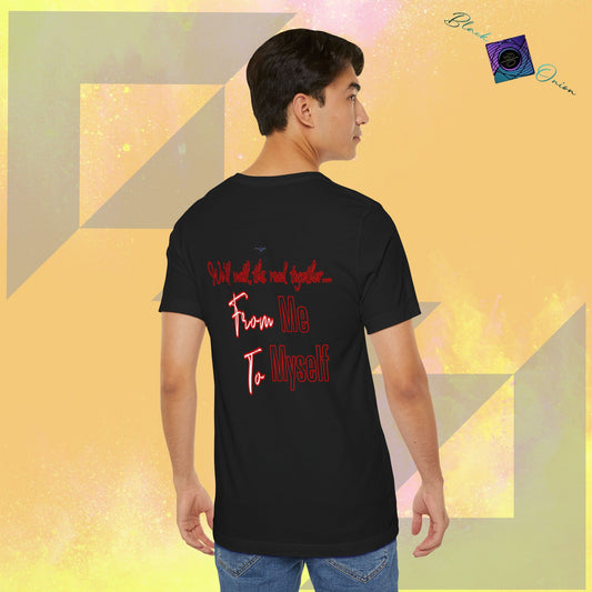 BlackOnion T-Shirt with Workout Motif V4’ From Me ,To Myself'🔥💪🫵