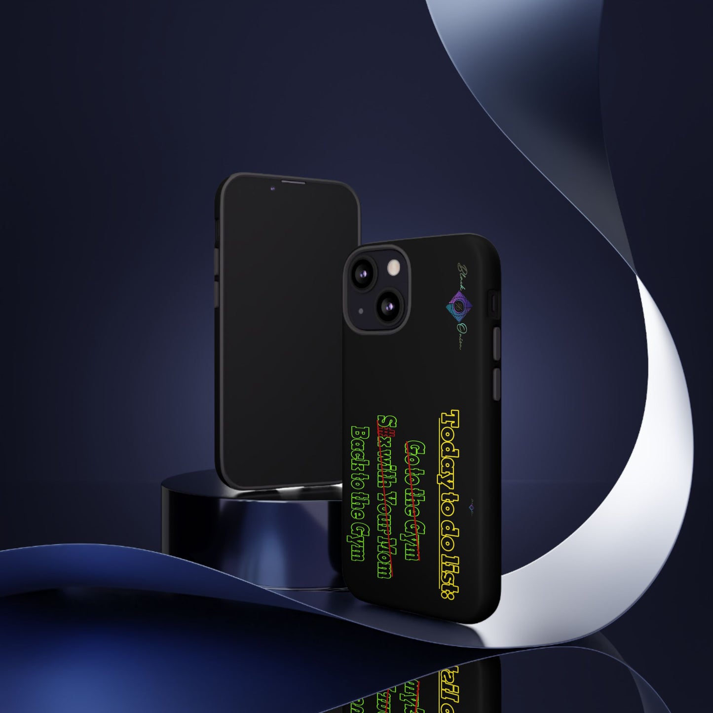BlackOnion Brand New Phone Case - with Motivational Workout Motif’Today To Do List V2 ‘💪🔥🫵