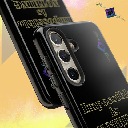 BlackOnion Brand New Phone Case - with Motivational Workout Motif ’Impossible ‘💪🔥🫵