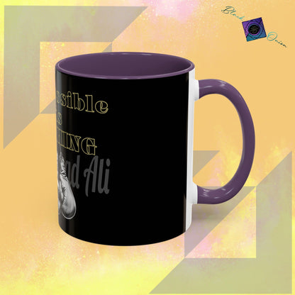 BlackOnion Coffee Mug 2 with Workout Motif ‘Impossible is NothingV2’🫵🔥💪