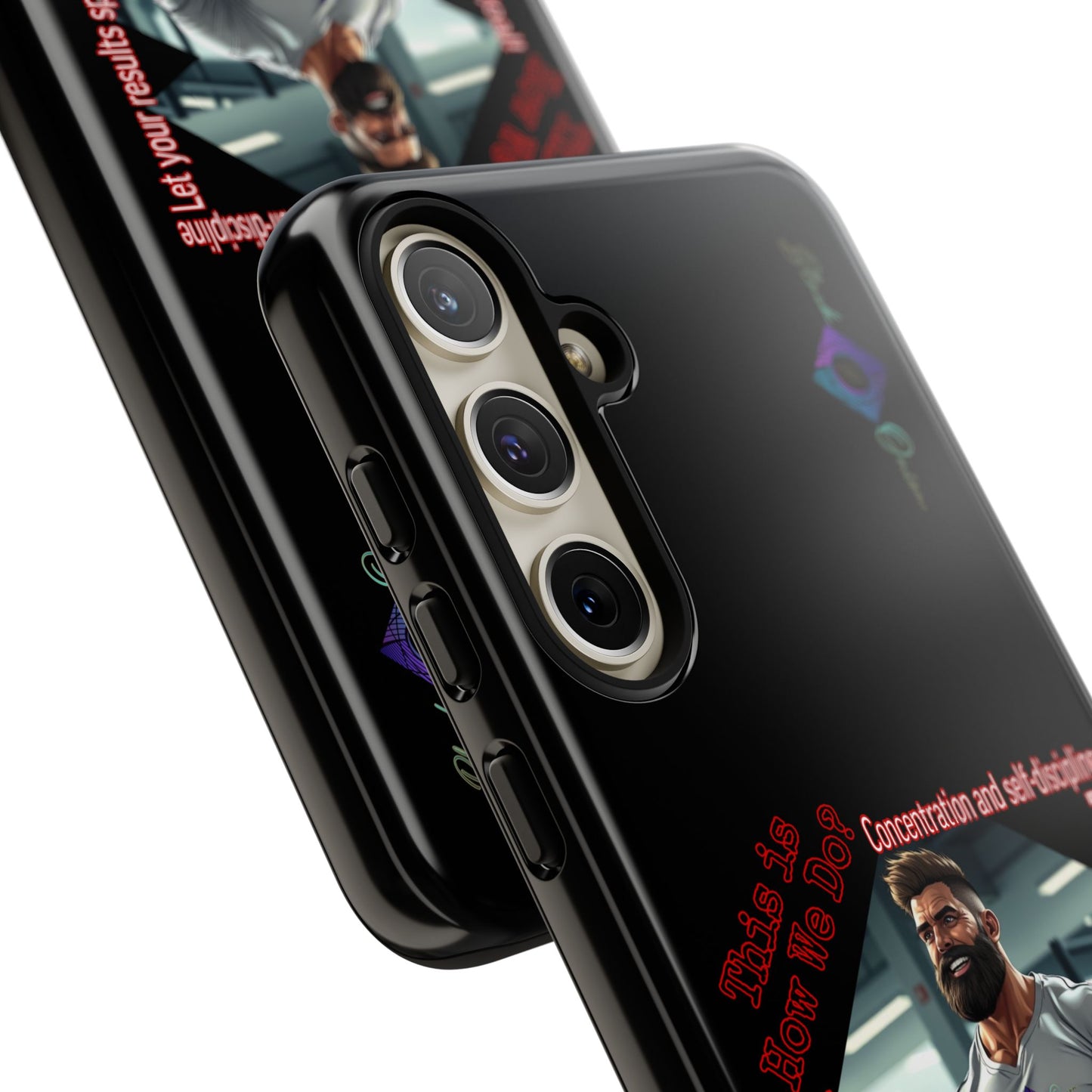 BlackOnion Brand New Phone Case - with Motivational Workout Motif’Unstoppable ‘💪🔥🫵