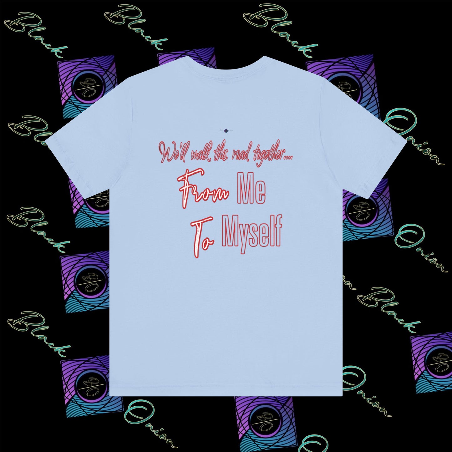 BlackOnion 'From Me ,To Myself' T-Shirt with Workout Motif V4💪🔥
