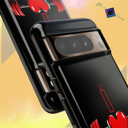 BlackOnion Brand New Phone Case - with Motivational Workout Motif’I Love Gym ‘💪🔥🫵