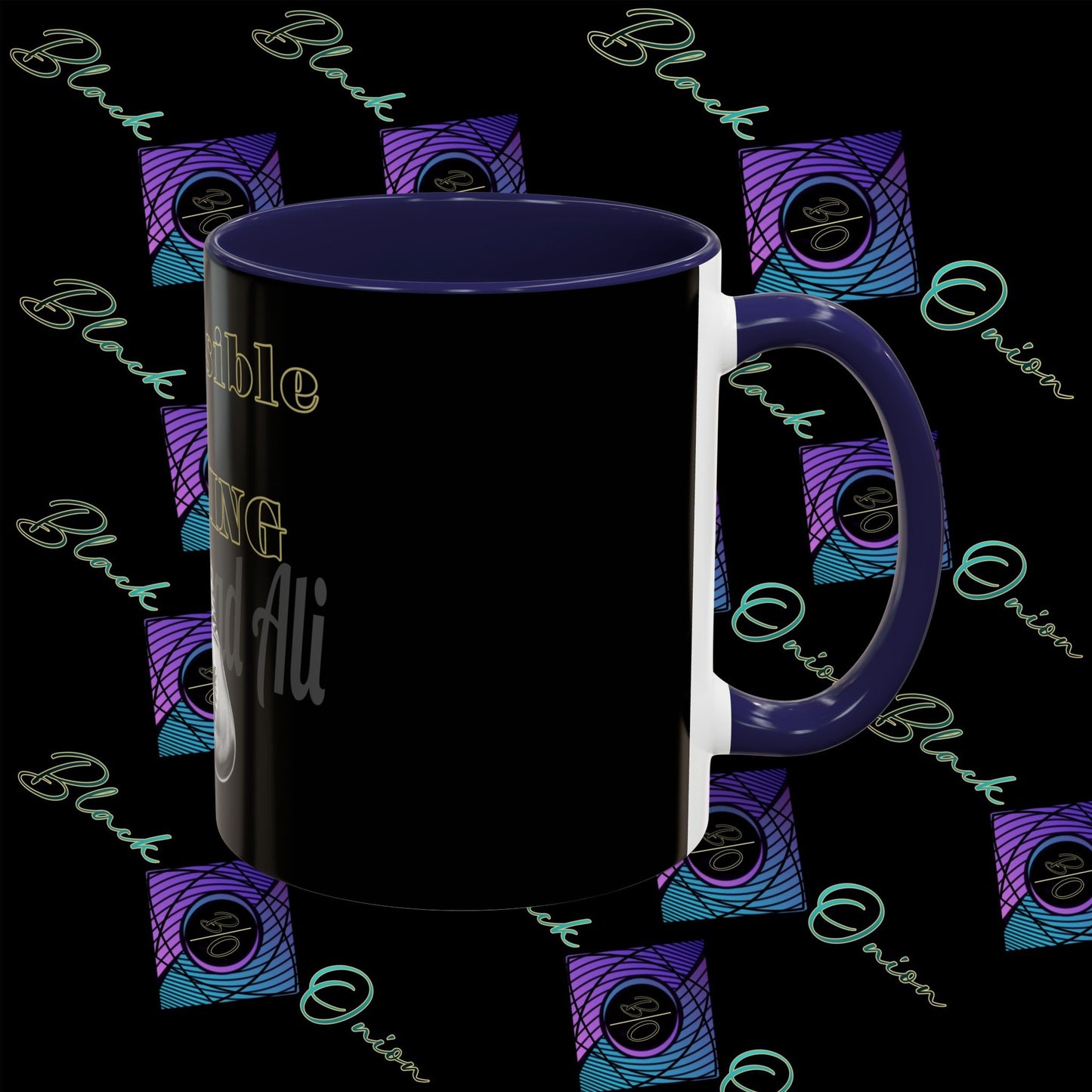 BlackOnion Coffee Mug - 11oz with Workout Motif ‘Impossible is nothing’🔥💪🫵