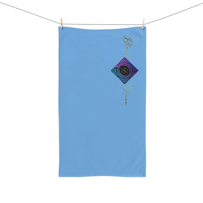 BlackOnion Chic Hand Towel with Stylish BlackOnion Design and Light Blue colour 🔥💪