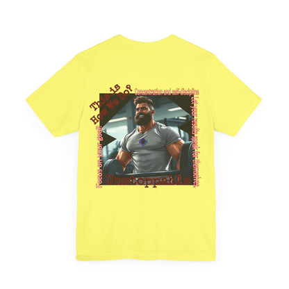BlackOnion T-shirt with Workout Motif “Unstoppable “💪🔥🫵