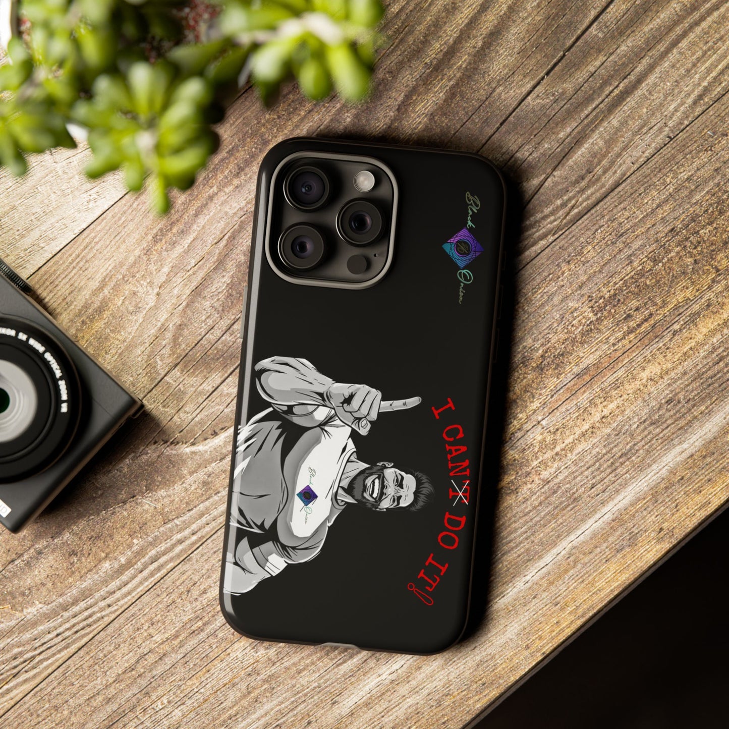 BlackOnion Brand New Phone Case - with Motivational Workout Motif’I Can Do It ‘💪🔥🫵
