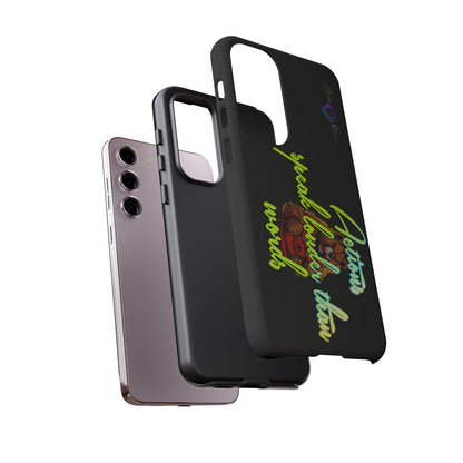 BlackOnion Brand New Phone Case - with Motivational Workout Motif ‘Actions speak lauder ‘💪🔥🫵