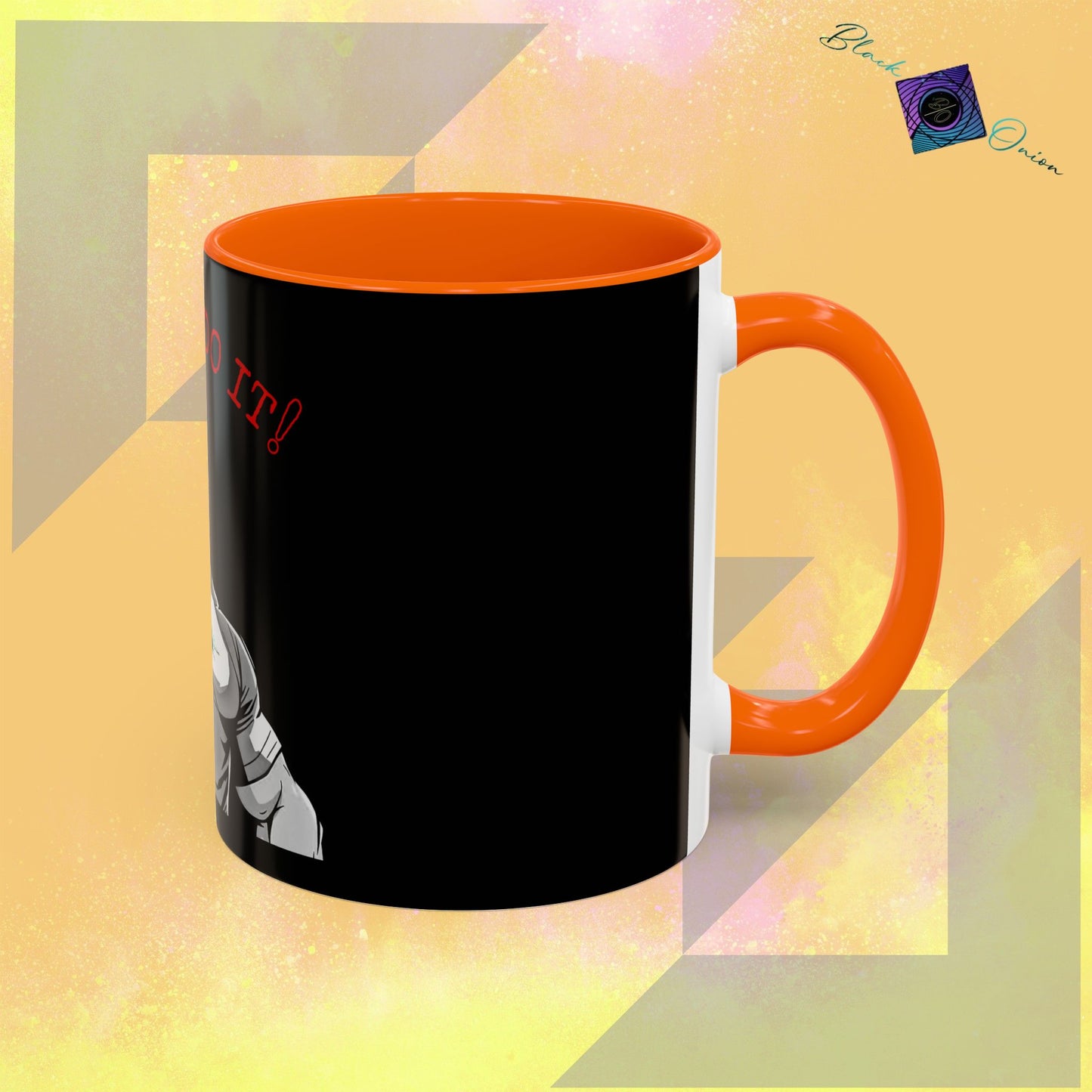 BlackOnion Coffee Mug 2 with Workout Motif ‘I Can Do It V2’🫵🔥💪