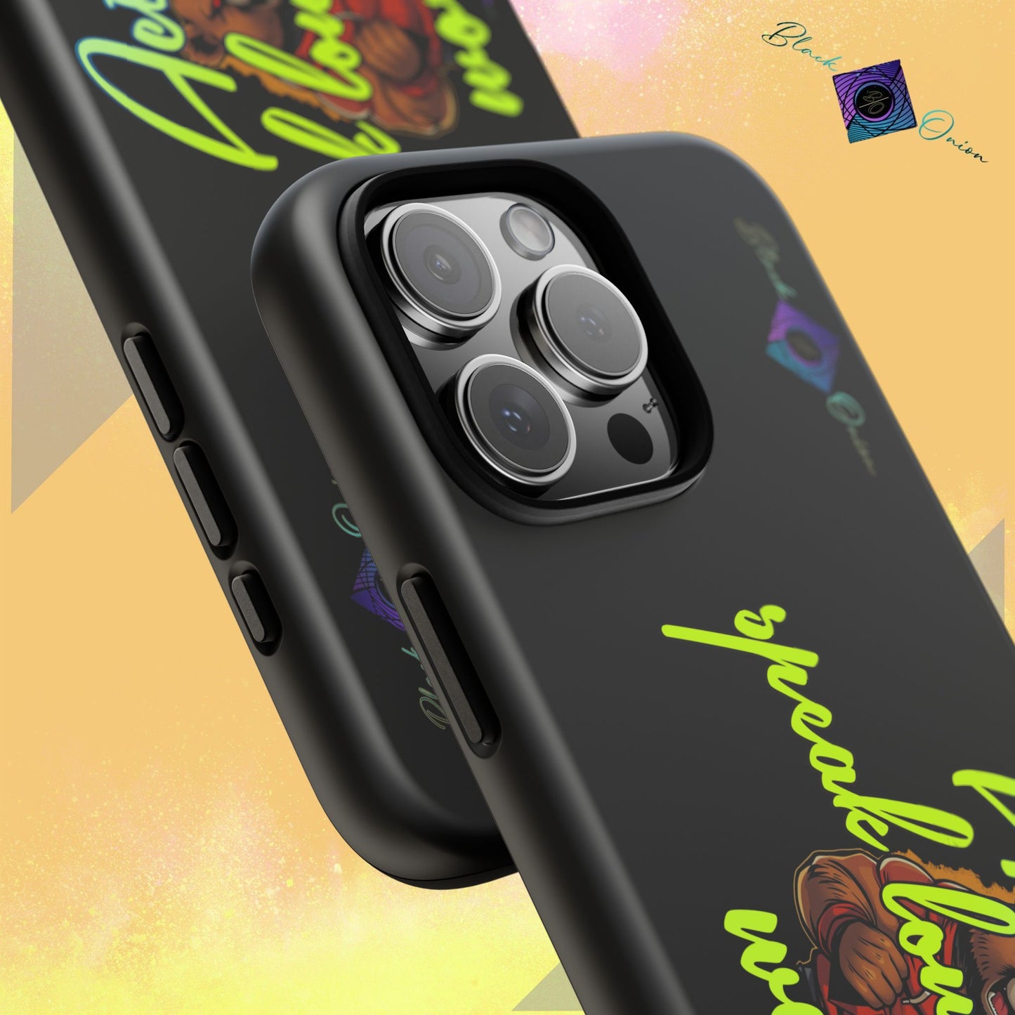 BlackOnion Brand New Phone Case - with Motivational Workout Motif ‘Actions speak lauder ‘💪🔥🫵