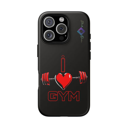 BlackOnion Brand New Phone Case - with Motivational Workout Motif’I Love Gym ‘💪🔥🫵