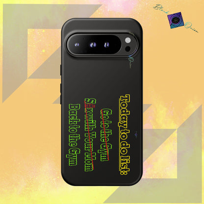 BlackOnion Brand New Phone Case - with Motivational Workout Motif’Today To Do List V2 ‘💪🔥🫵