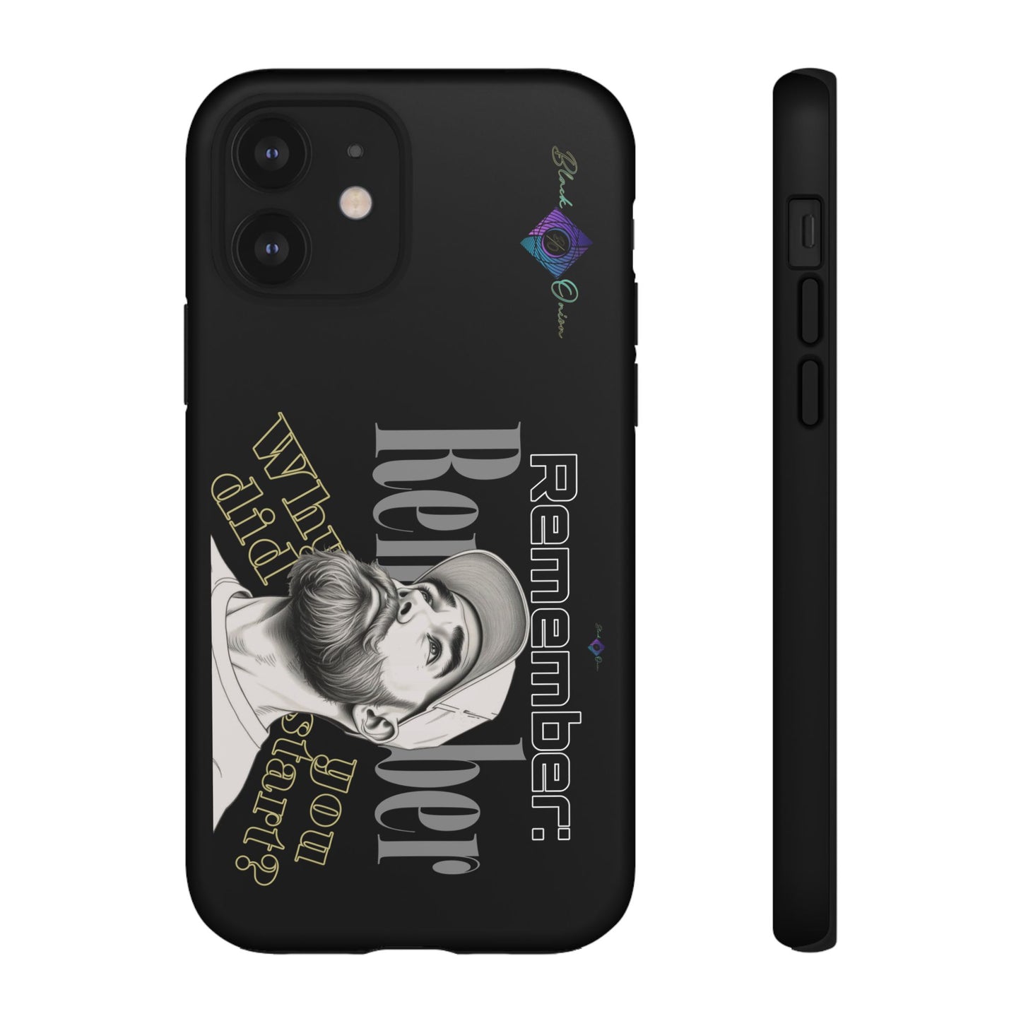 BlackOnion Brand New Phone Case - with Motivational Workout Motif’Remember ‘💪🔥🫵
