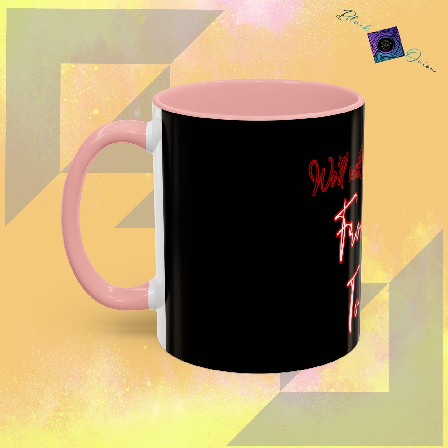 BlackOnion Coffee Mug Serial 2 with Workout Motif ‘ We’ll walk this road together’🫵🔥💪