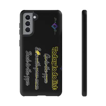 BlackOnion Brand New Phone Case - with Motivational Workout Motif’Today to do list ‘💪🔥🫵