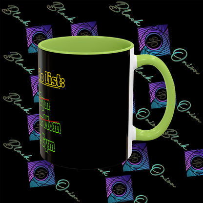 BlackOnion Coffee Mug 2 with Workout Motif ‘Today To Do List V2’🫵🔥💪