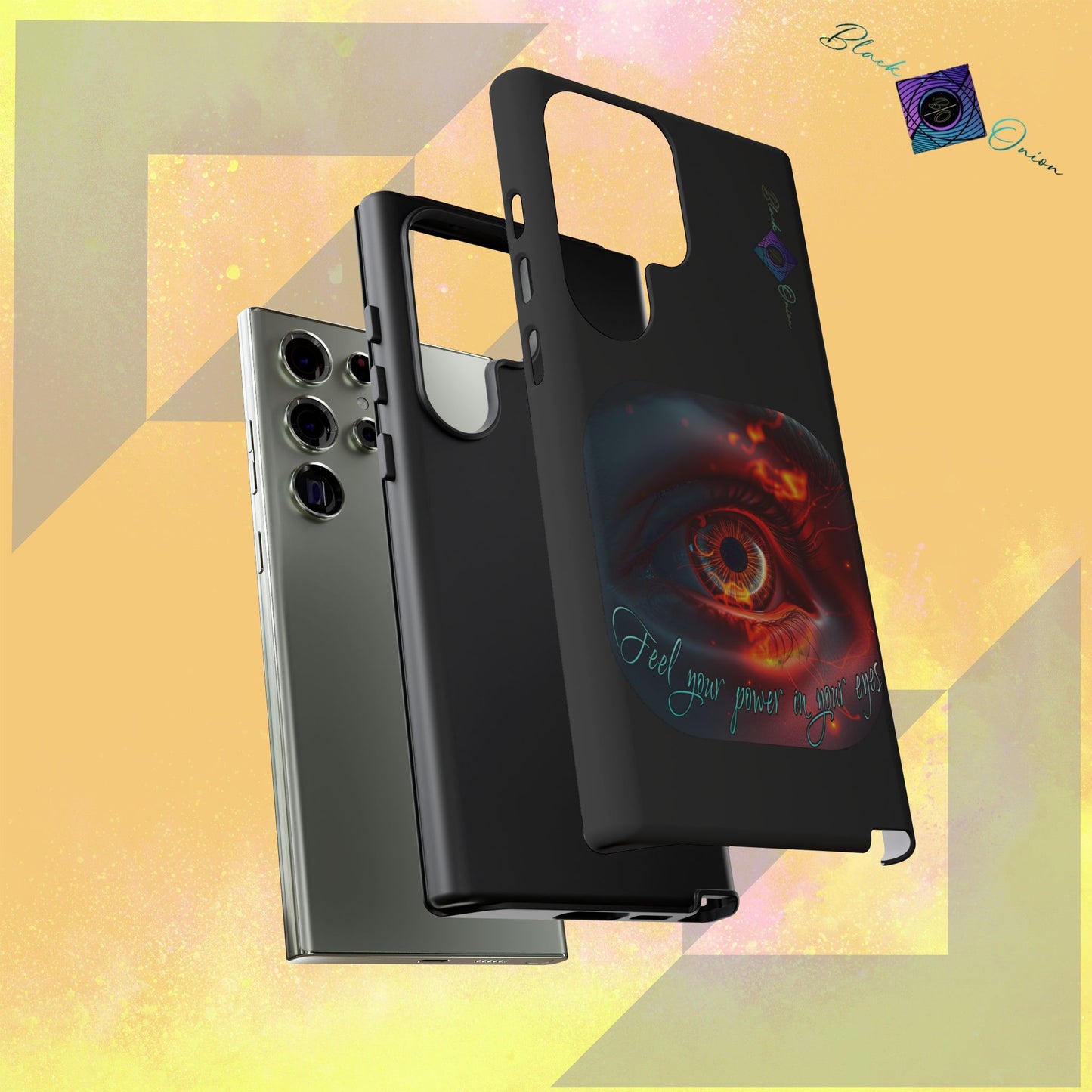 BlackOnion Brand New Phone Case - with Motivational Workout Motif ’Feel your power  ‘💪🔥🫵