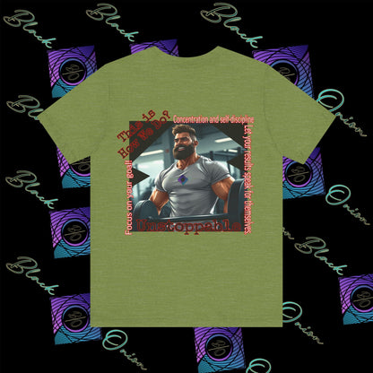 BlackOnion T-shirt with Workout Motif “Unstoppable “💪🔥🫵