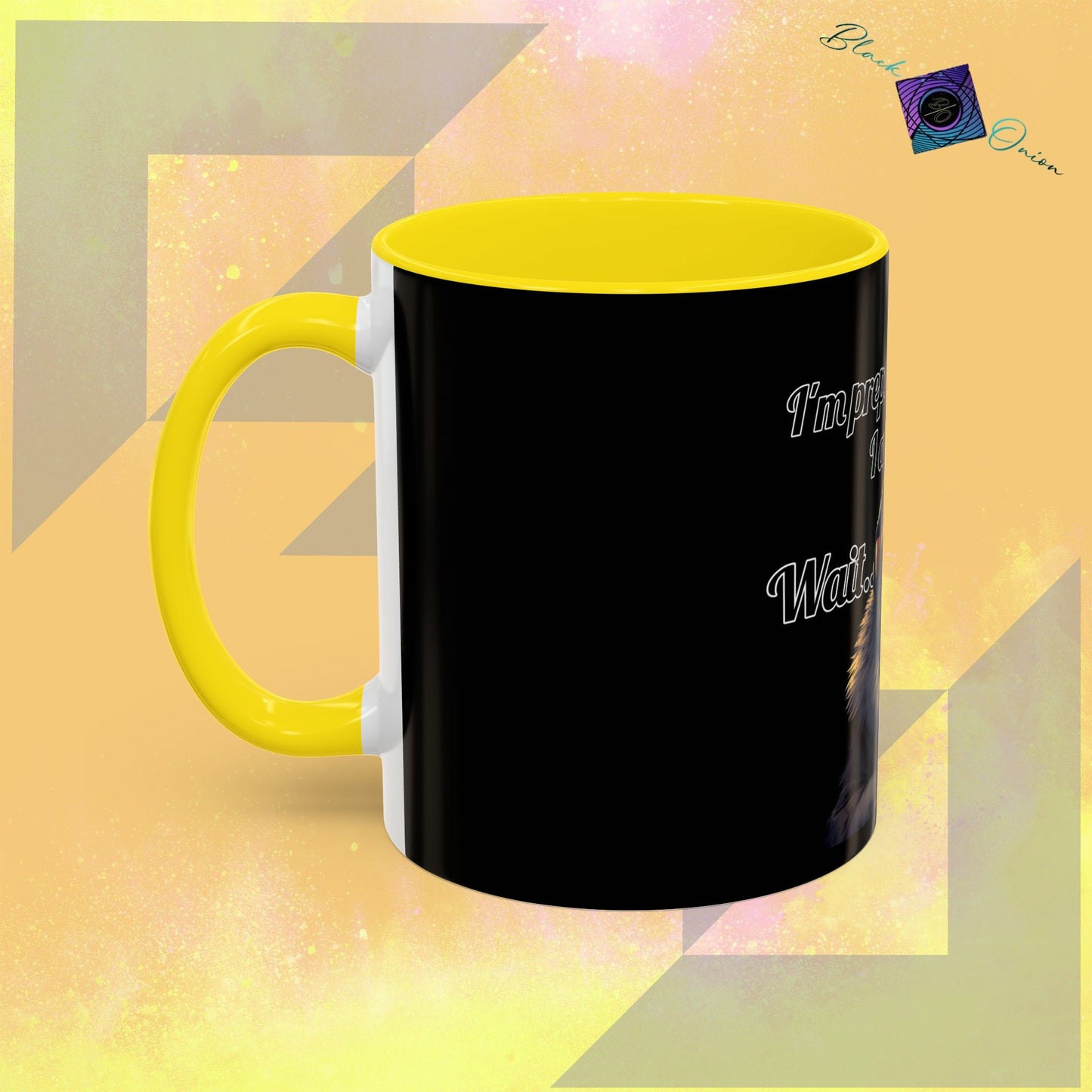 BlackOnion Coffee Mug - 11oz with Workout Motif ‘Victory 👑’🔥💪🫵