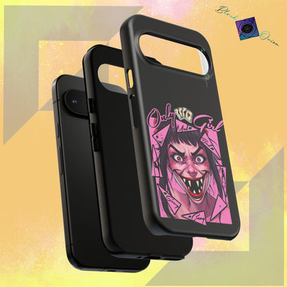 BlackOnion Brand New Phone Case - with Motivational Workout Motif’ Mad Girl💋🌸 ‘🔥🫵