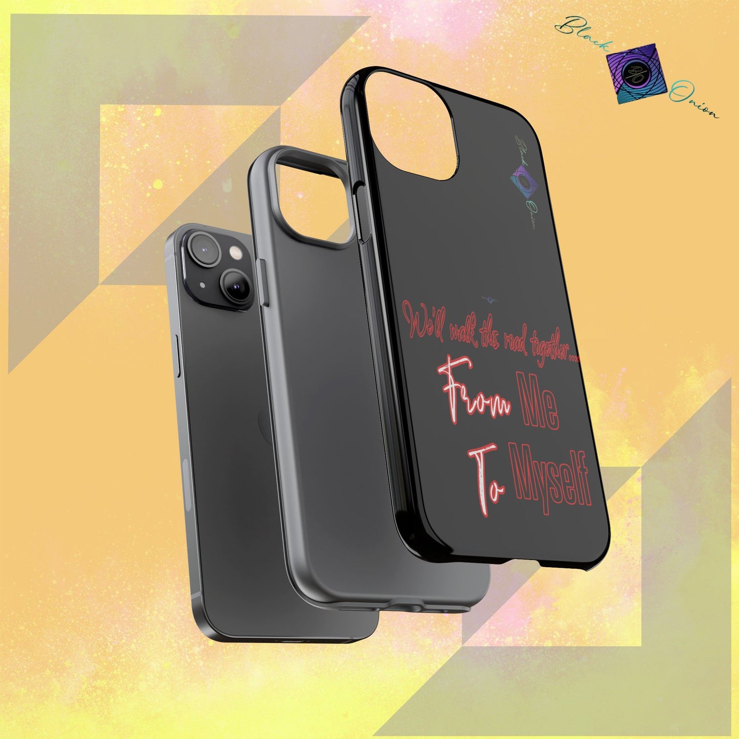 BlackOnion Brand New Phone Case - with Motivational Workout Motif’We’ll walk ‘💪🔥🫵
