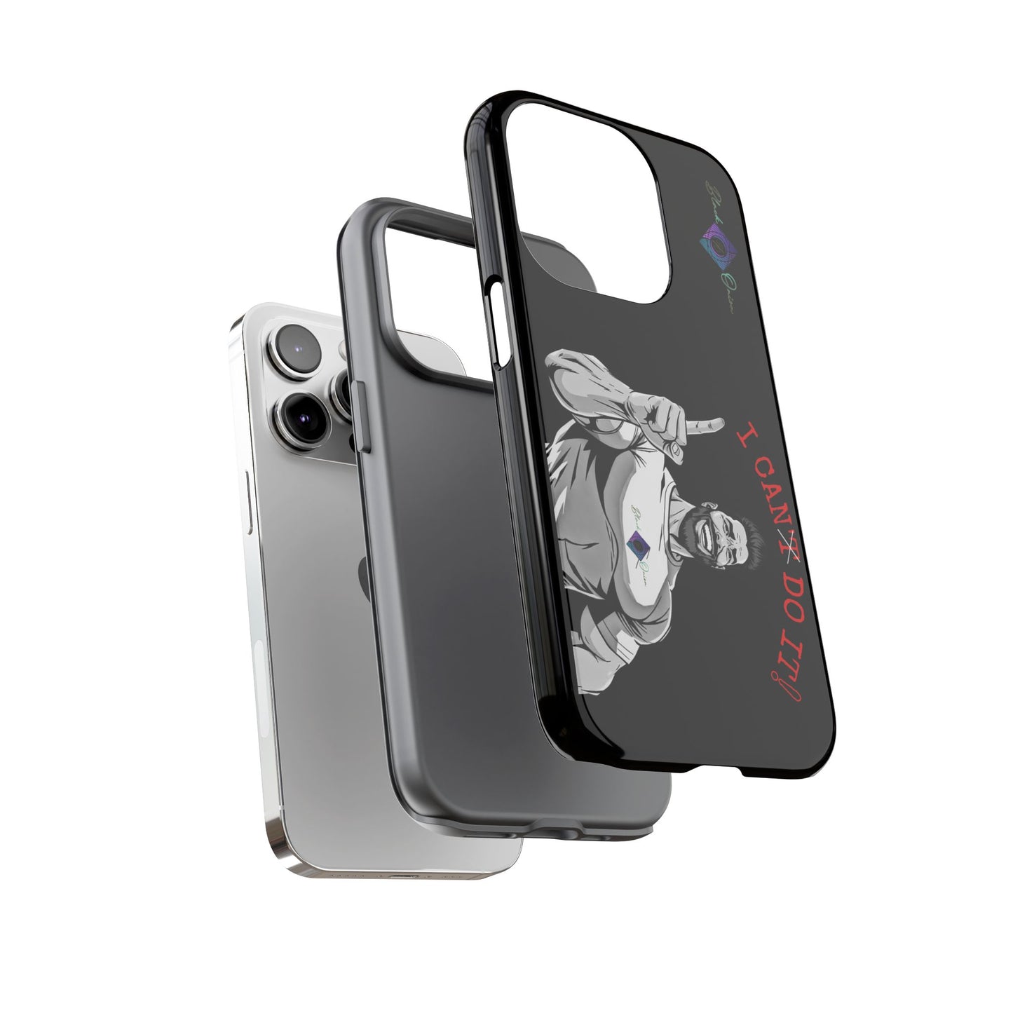 BlackOnion Brand New Phone Case - with Motivational Workout Motif’I Can Do It ‘💪🔥🫵