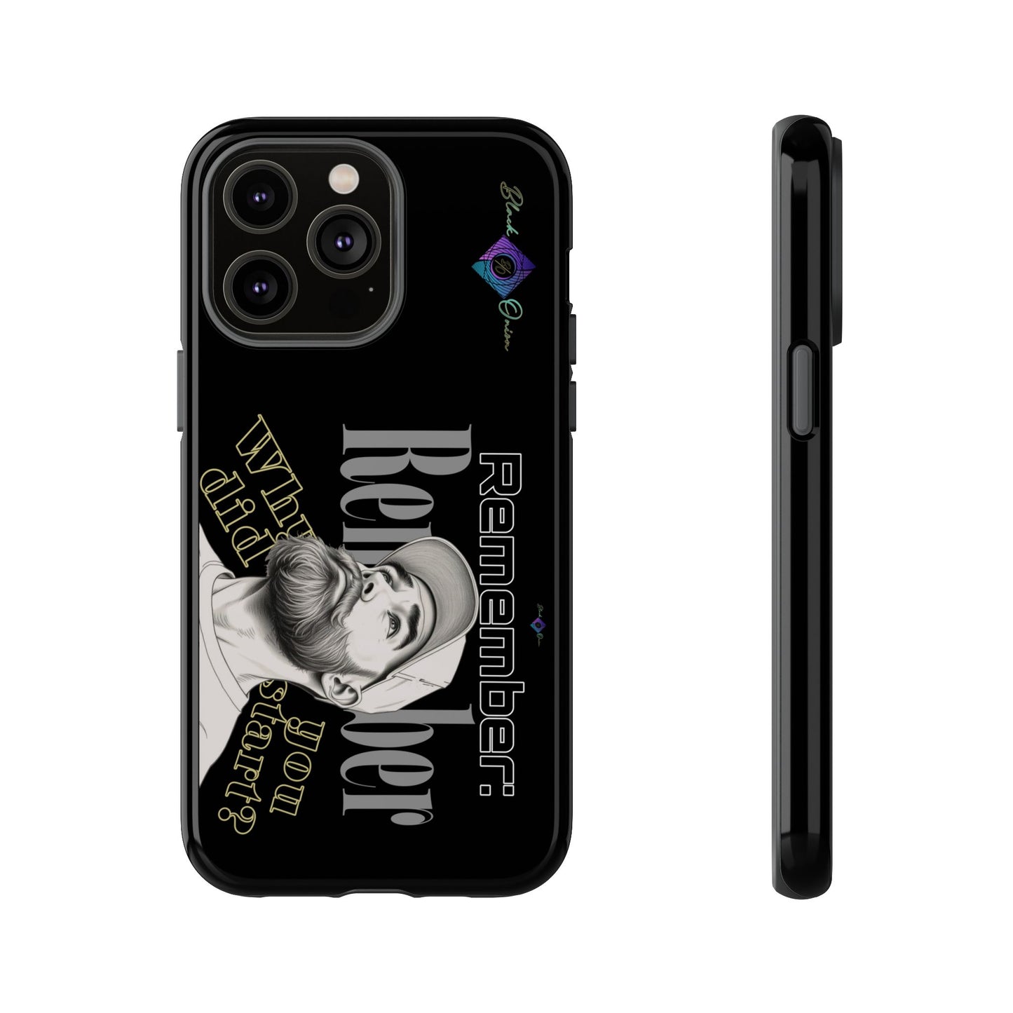 BlackOnion Brand New Phone Case - with Motivational Workout Motif’Remember ‘💪🔥🫵