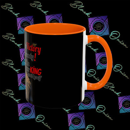 BlackOnion Coffee Mug - 11oz with Workout Motif ‘Victory 👑’🔥💪🫵