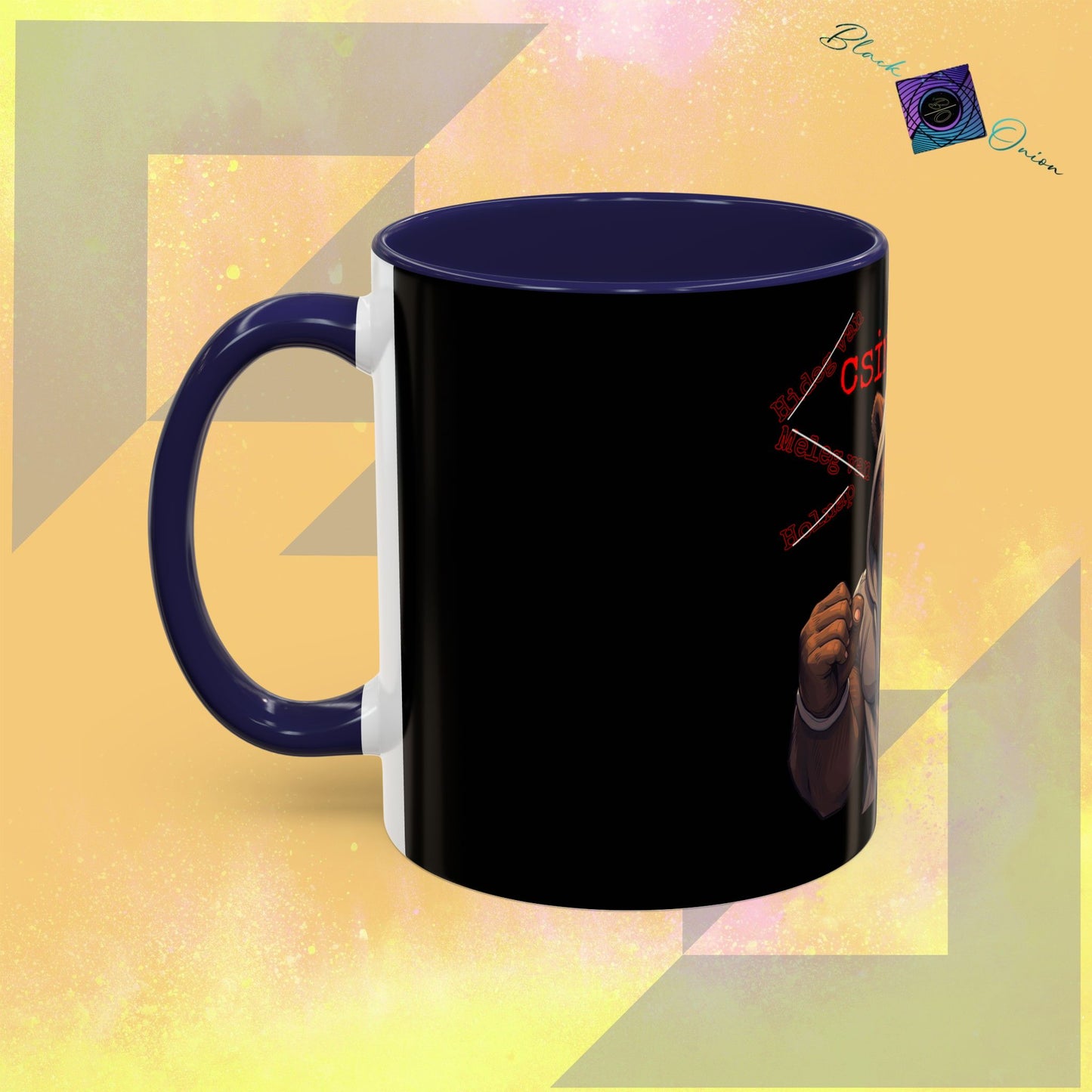 BlackOnion Coffee Mug - 11oz with Workout Motif ‘Mike 13 V2 ’🔥💪🫵