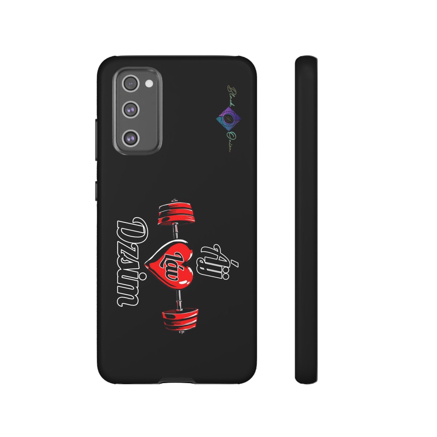 BlackOnion Brand New Phone Case - with Motivational Workout Motif’Ájj Láv Dzsim ‘💪🔥🫵