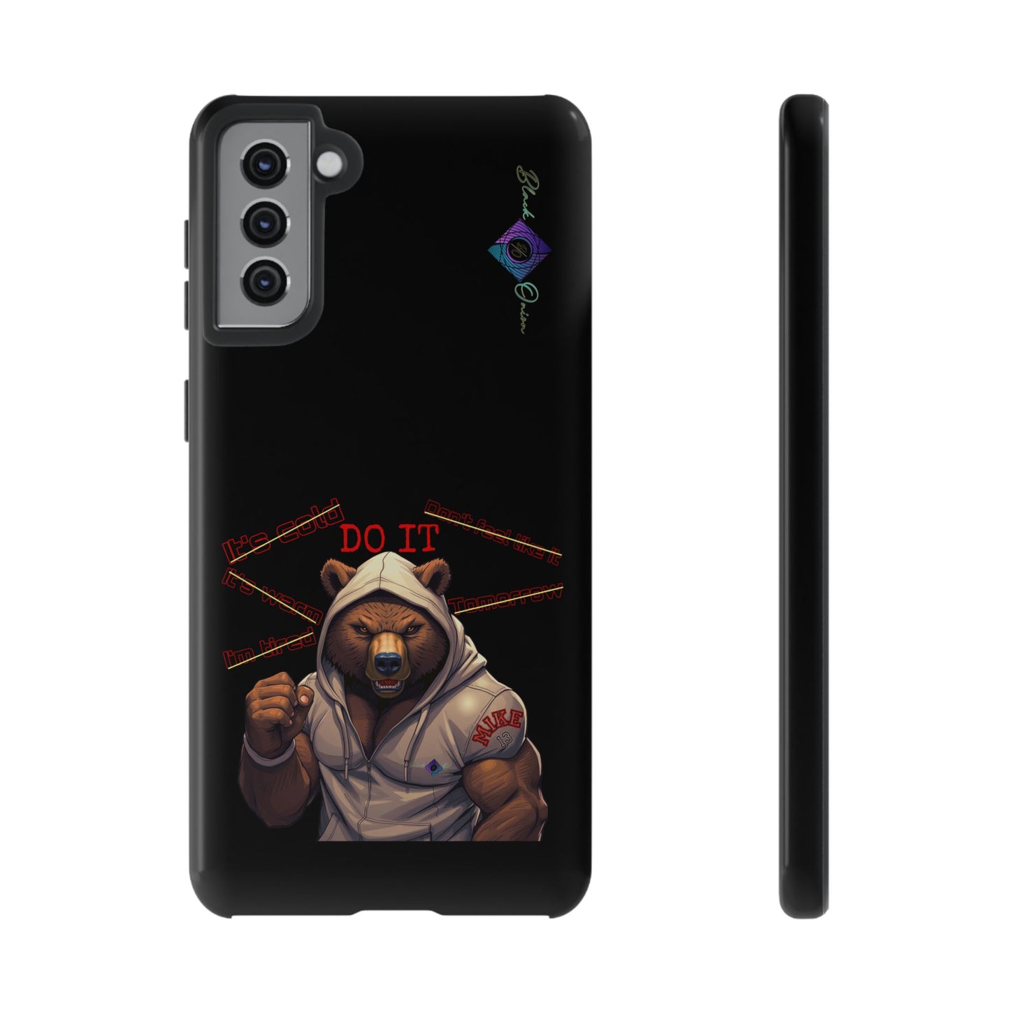 BlackOnion Brand New Phone Case - with Motivational Workout Motif’Do it ‘💪🔥🫵