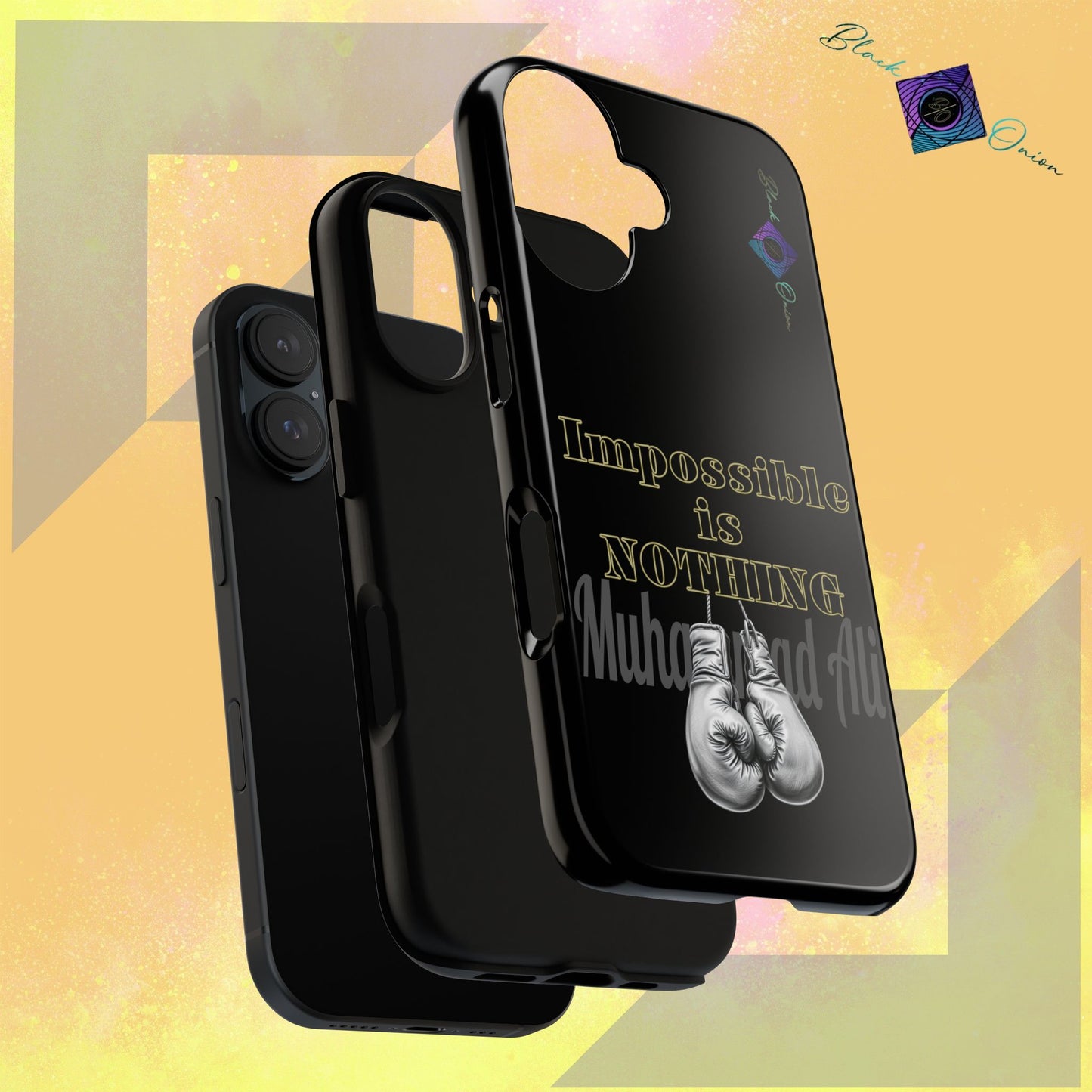 BlackOnion Brand New Phone Case - with Motivational Workout Motif ’Impossible ‘💪🔥🫵
