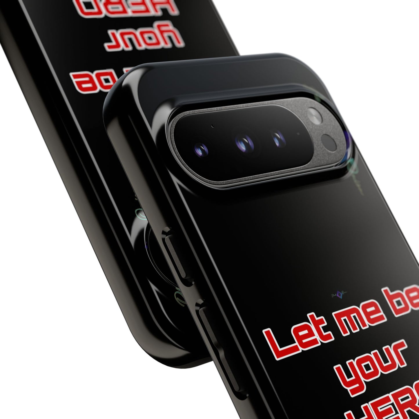 BlackOnion Brand New Phone Case - with Motivational Workout Motif’Let me be your Hero ‘💪🔥🫵