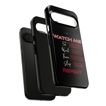 BlackOnion Phone Case -with Motivational Motif  'Watch Me' 💪🔥🫵