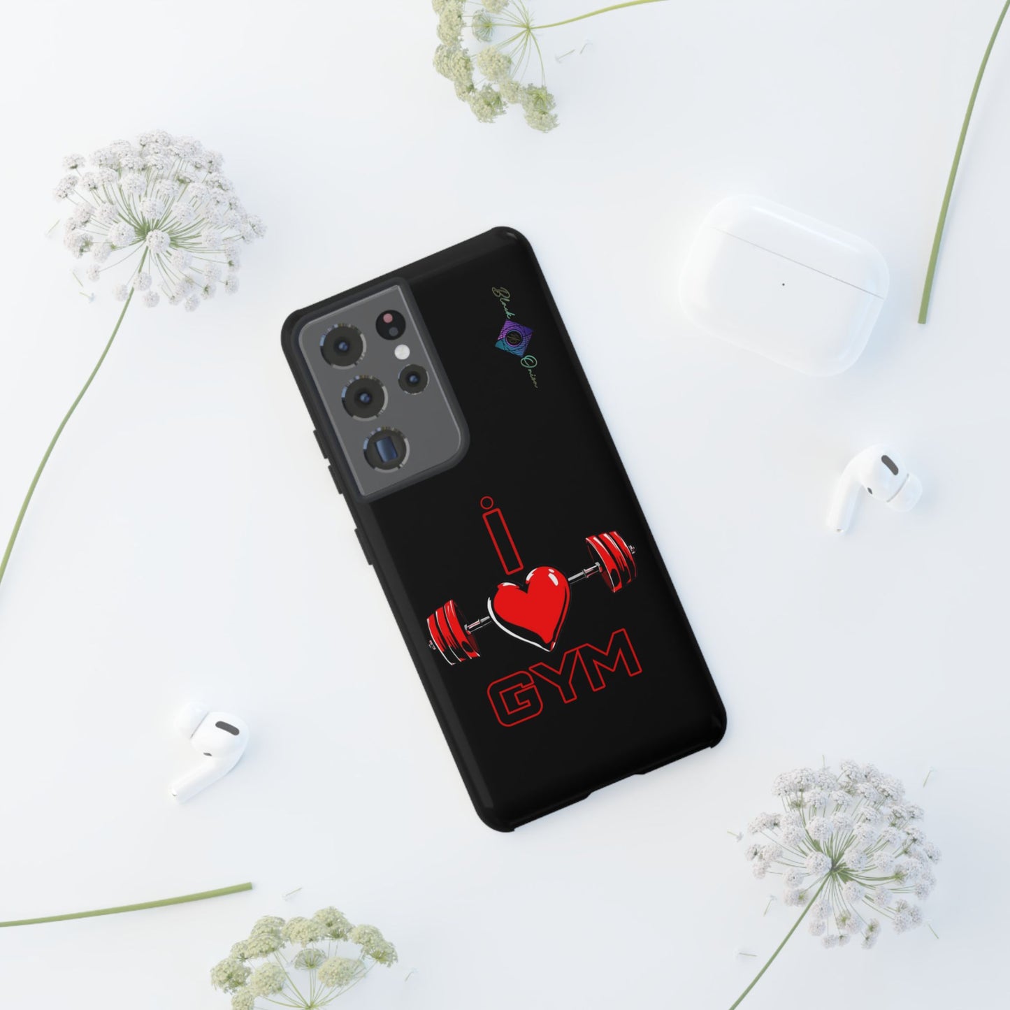 BlackOnion Brand New Phone Case - with Motivational Workout Motif’I Love Gym ‘💪🔥🫵