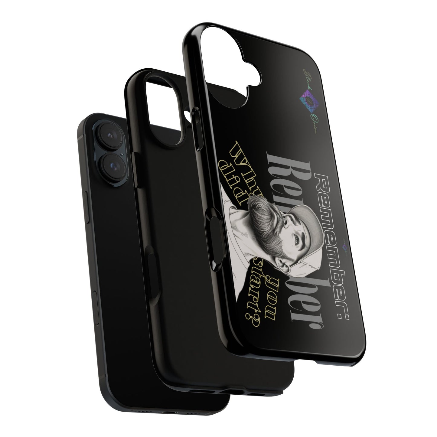 BlackOnion Brand New Phone Case - with Motivational Workout Motif’Remember ‘💪🔥🫵